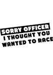 Sorry officer 